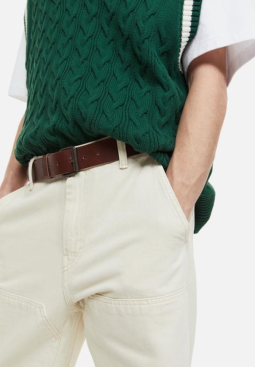 H&M - Leather belt - brown