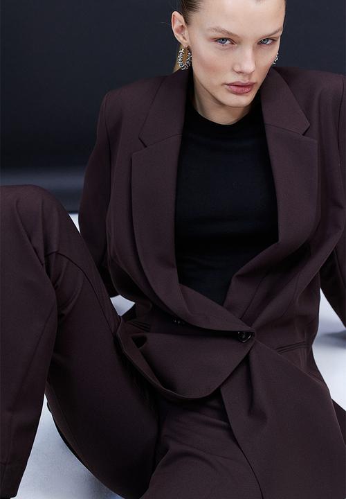H&M - Double-breasted jacket - dark brown