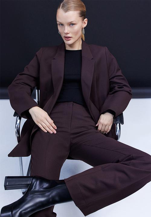 H&M - Double-breasted jacket - dark brown