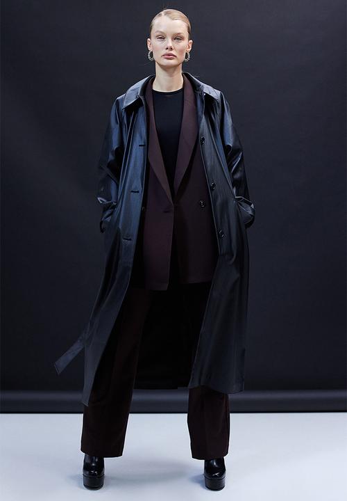 H&M - Double-breasted jacket - dark brown