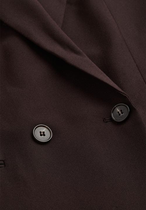H&M - Double-breasted jacket - dark brown