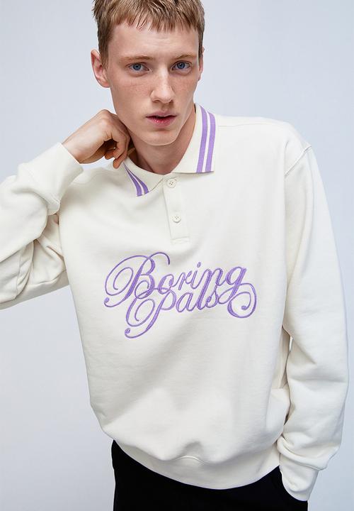 H&M - Regular fit polo shirt - cream/boring pals