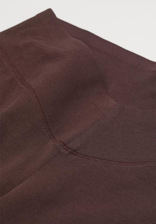 H&M - V-waist leggings - brown