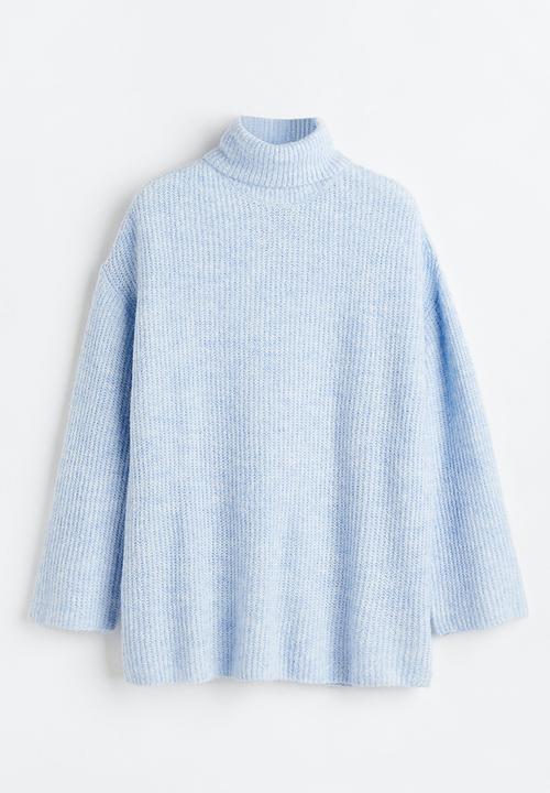H&M - Polo-neck jumper - light blue