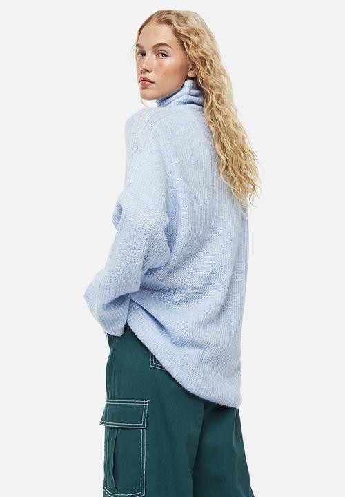 H&M - Polo-neck jumper - light blue