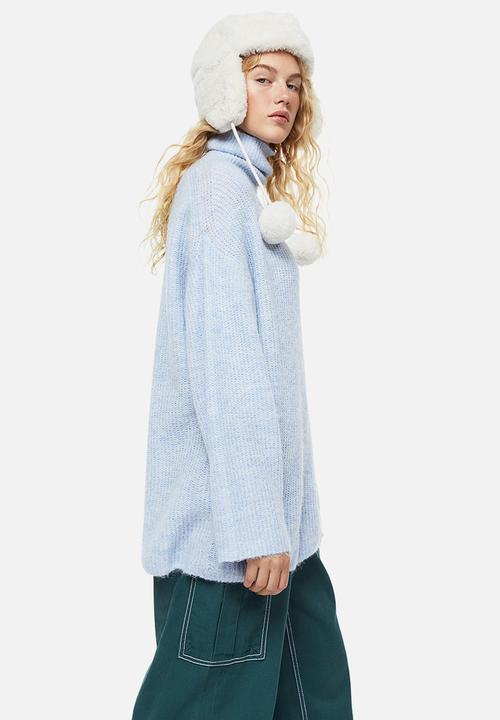H&M - Polo-neck jumper - light blue