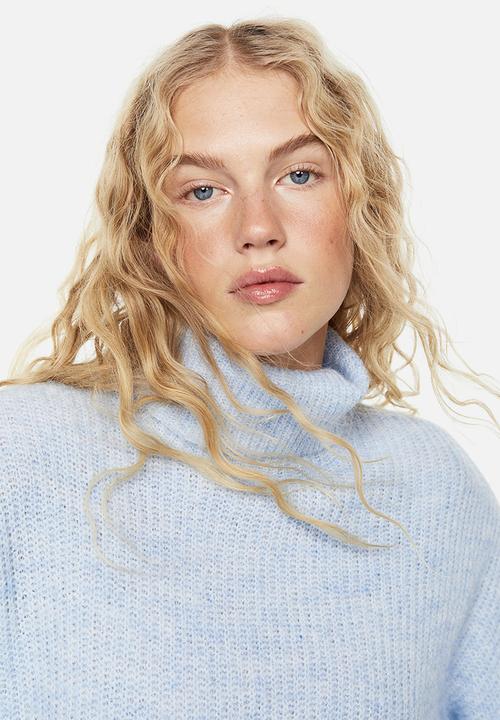 H&M - Polo-neck jumper - light blue