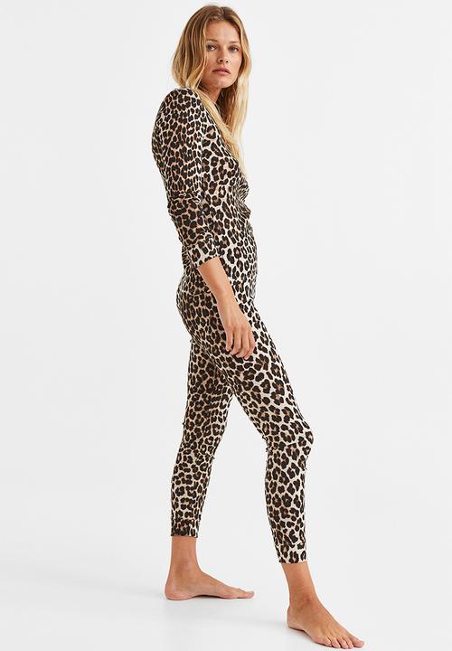H&M - Pyjamas - beige/leopard print