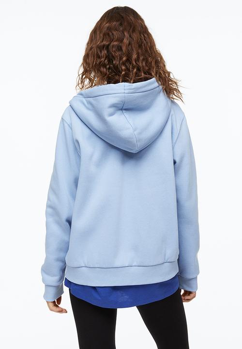 H&M - Zip-through hoodie - light blue