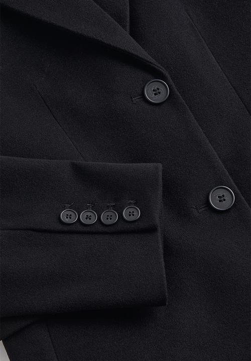 H&M - Single-breasted coat - black I