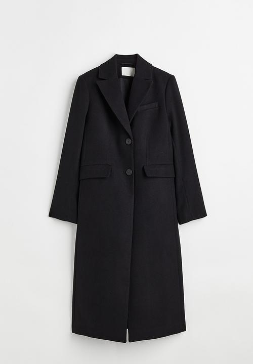 H&M - Single-breasted coat - black I