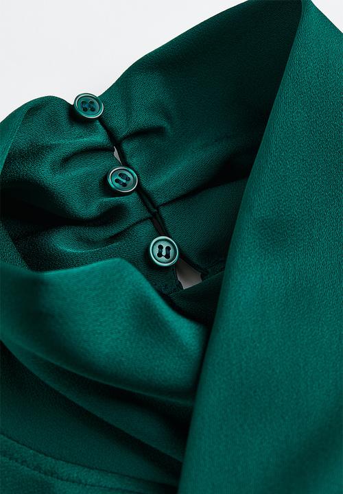 H&M - Draped blouse - dark green