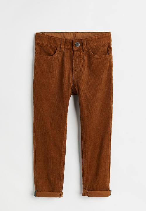 H&M - Slim fit corduroy trousers - brown