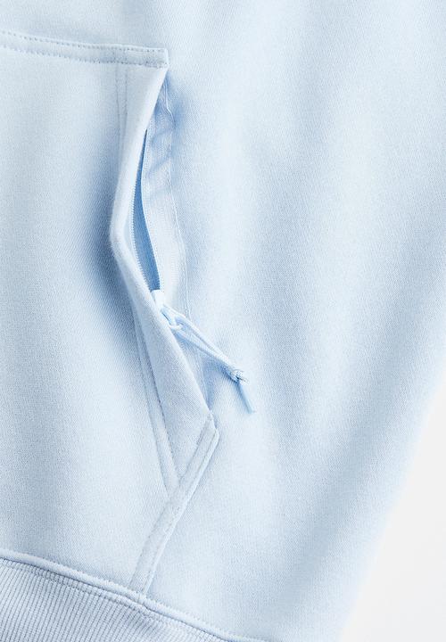 H&M - Relaxed fit hoodie - light blue/nasa