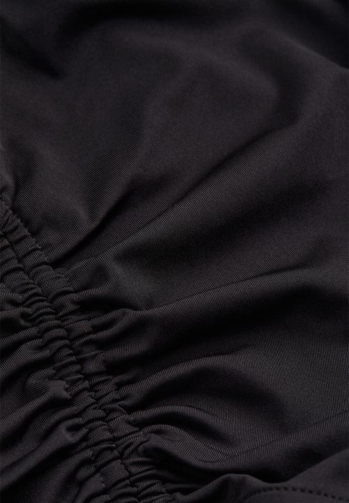 H&M - Drawstring-detail bodycon dress - black