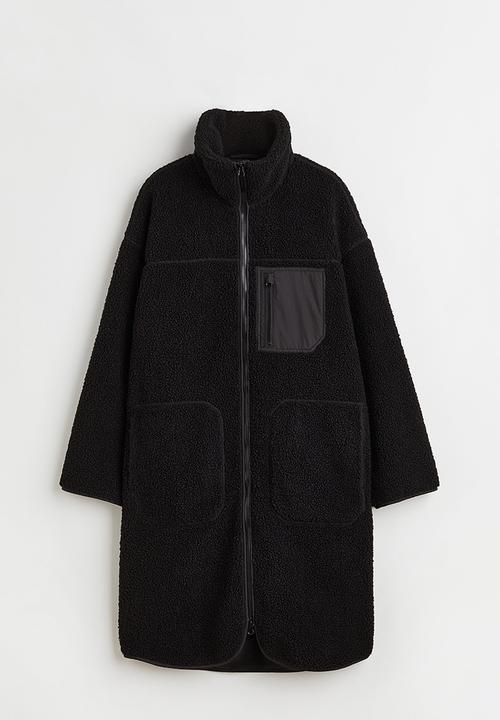 H&M - Teddy jacket - black