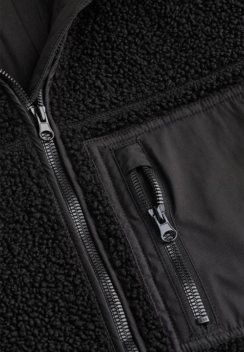 H&M - Teddy jacket - black