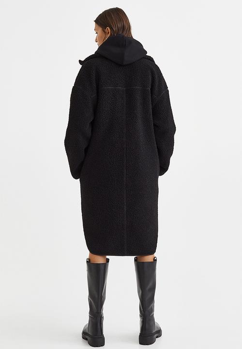 H&M - Teddy jacket - black