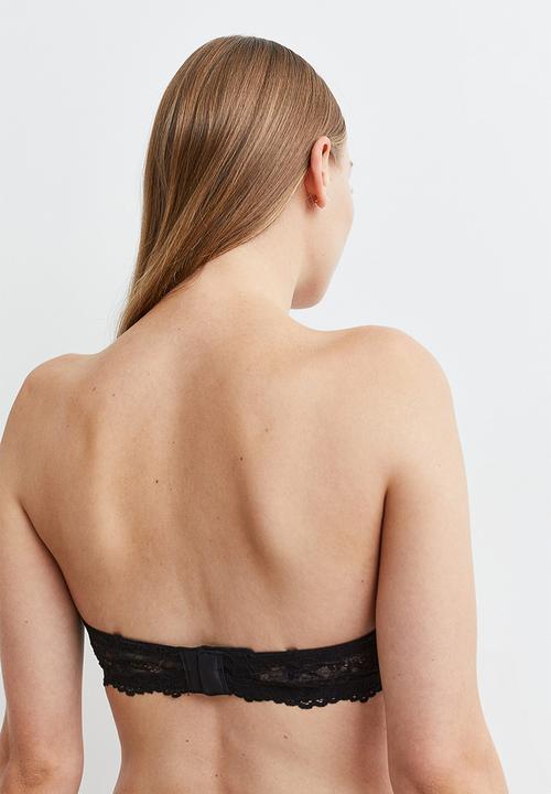H&M - Push-up balconette bra - black