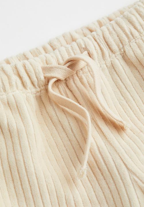 H&M - 2-piece velour set - light beige