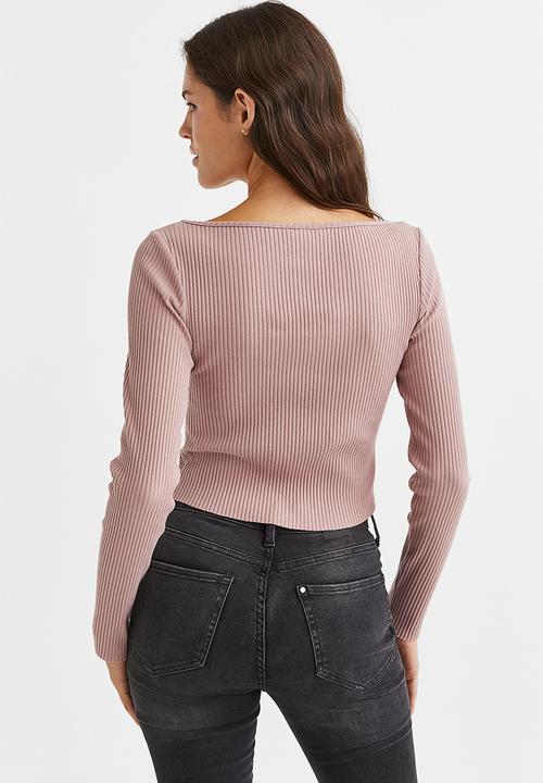 H&M - Ribbed top - old rose