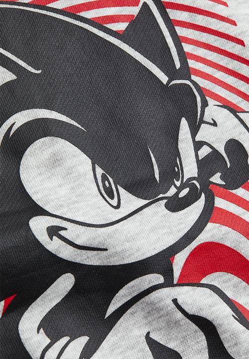 H&M - Printed sweatshirt - light grey/sonic the hedgehog