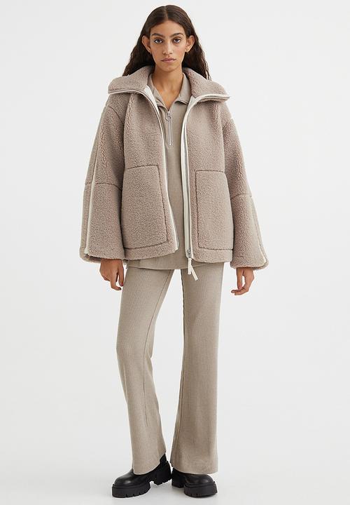 H&M - Teddy jacket - beige I