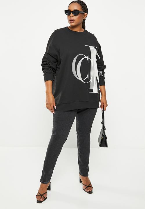 Calvin Klein - Plus lightbox sweathsirt - ck black