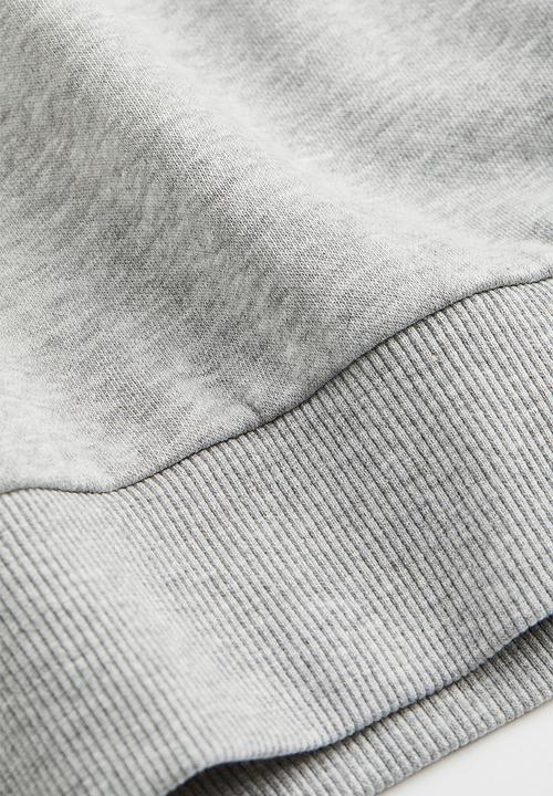 H&M - Cropped sweatshirt - light grey marl