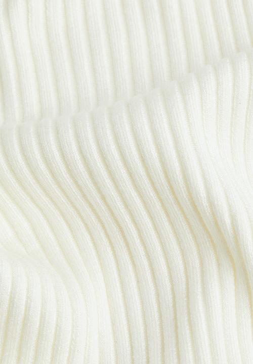 H&M - Rib-knit vest top - cream
