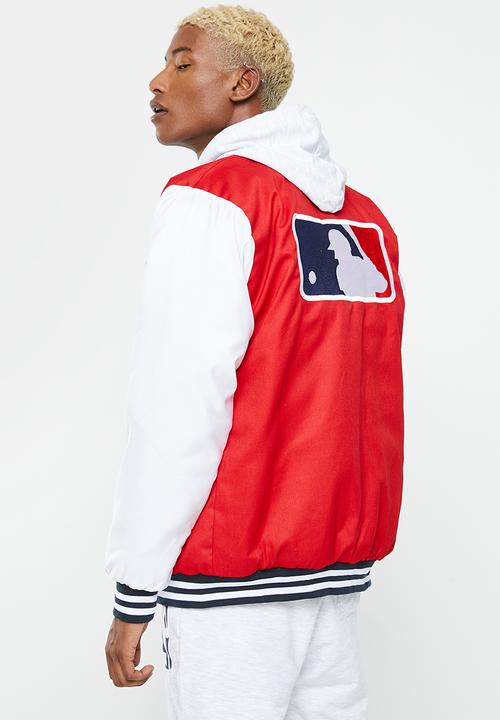 MLB - MLB Men's Pitcher Baseball Jacket - Red