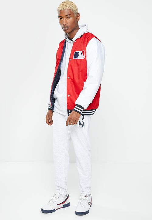 MLB - MLB Men's Pitcher Baseball Jacket - Red