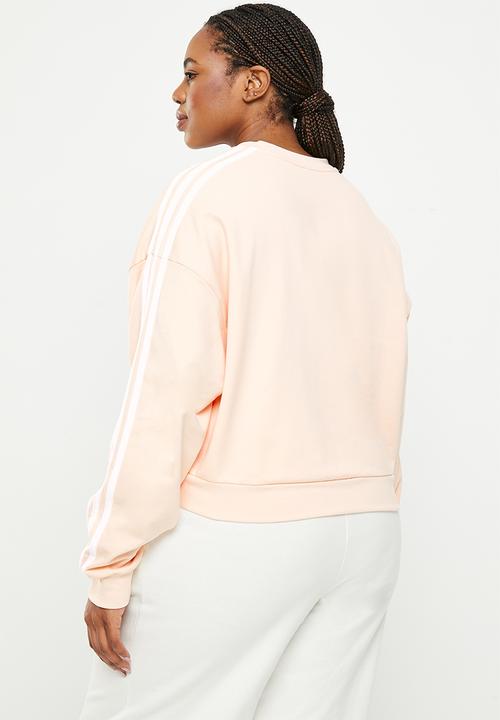 adidas Performance - Plus w 3s crew sweat - wonder quartz/white