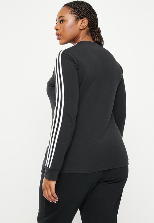 adidas Originals - Plus 3stripe long sleeve - black