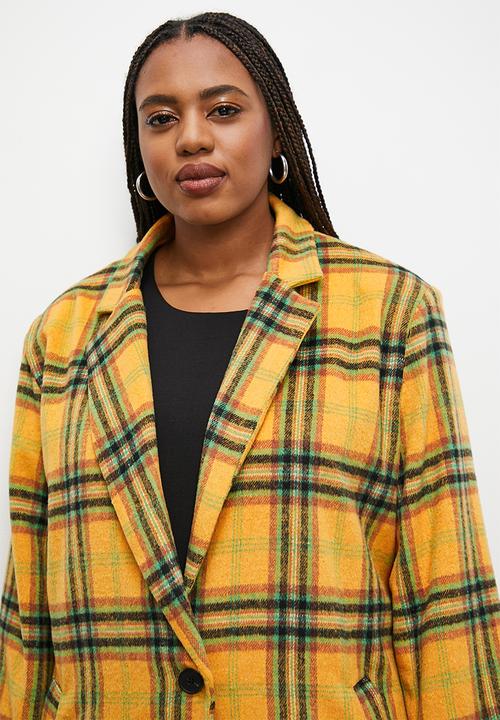 Superbalist - Colour check coat - multi check