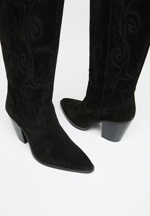 MANGO - Ute western boot - black