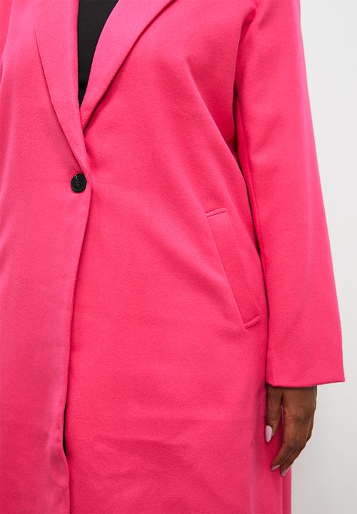 Superbalist - Single breasted blazer coat - bright pink