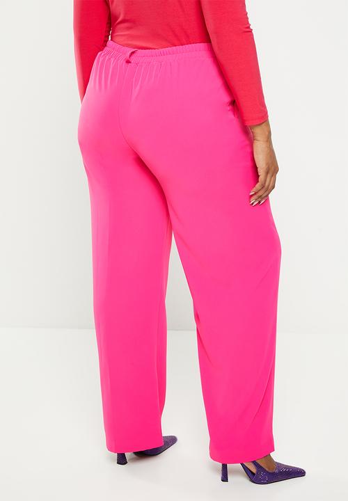 Me&B - Plus tailored tapered pant - pink