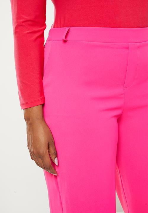 Me&B - Plus tailored tapered pant - pink