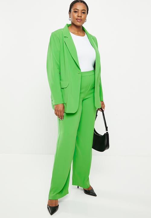 Me&B - Plus tailored blazer - green