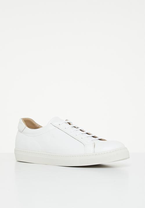 POLO - Classic polo leather sneaker - white