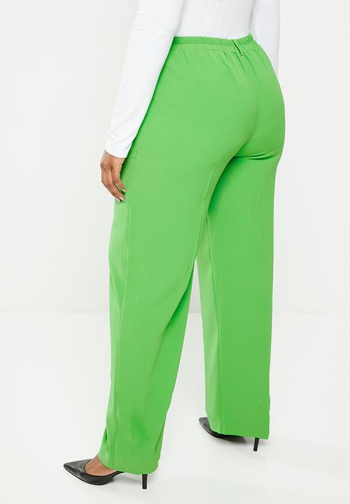 Me&B - Plus tailored tapered pant - green