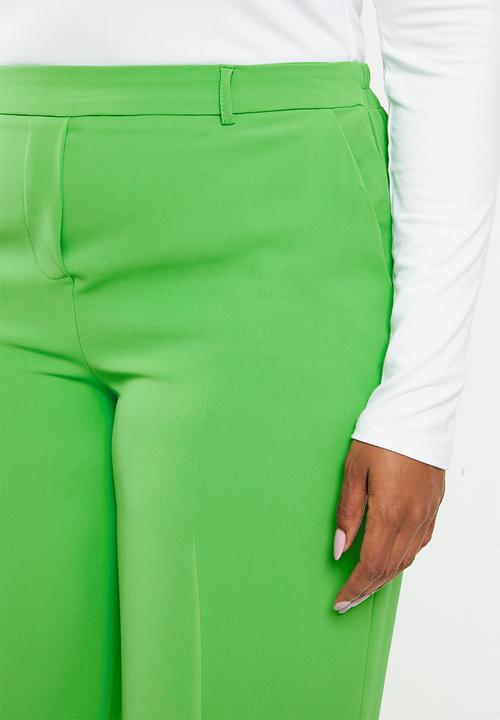 Me&B - Plus tailored tapered pant - green