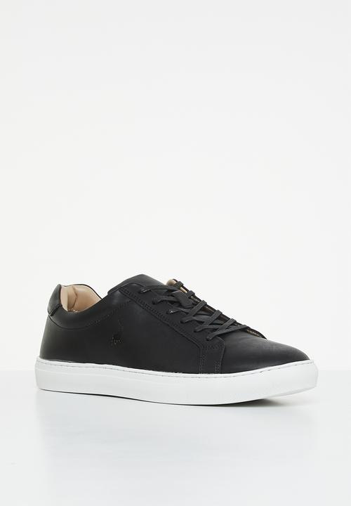 POLO - Classic leather sneaker - black