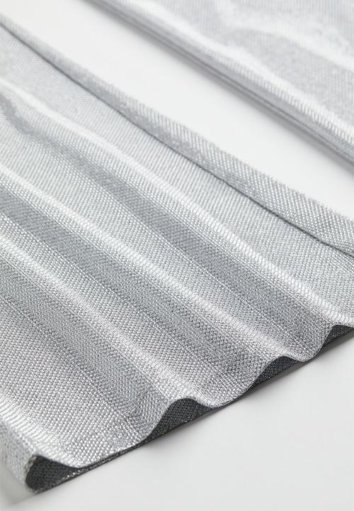 H&M - Glittery flared leggings - silver-coloured