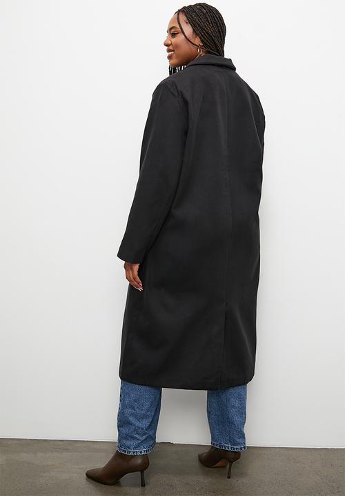 Superbalist - Single breasted blazer coat - black