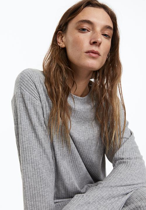 H&M - Ribbed jumper - grey marl