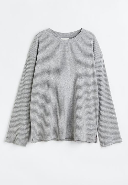 H&M - Ribbed jumper - grey marl