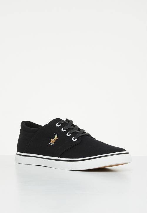 POLO - Classic canvas pu/fabric sneakers - black