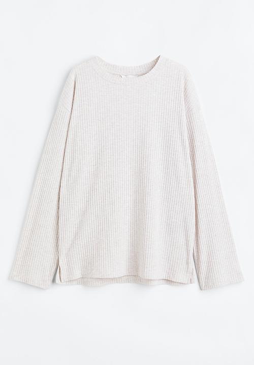 H&M - Ribbed jumper - light beige
